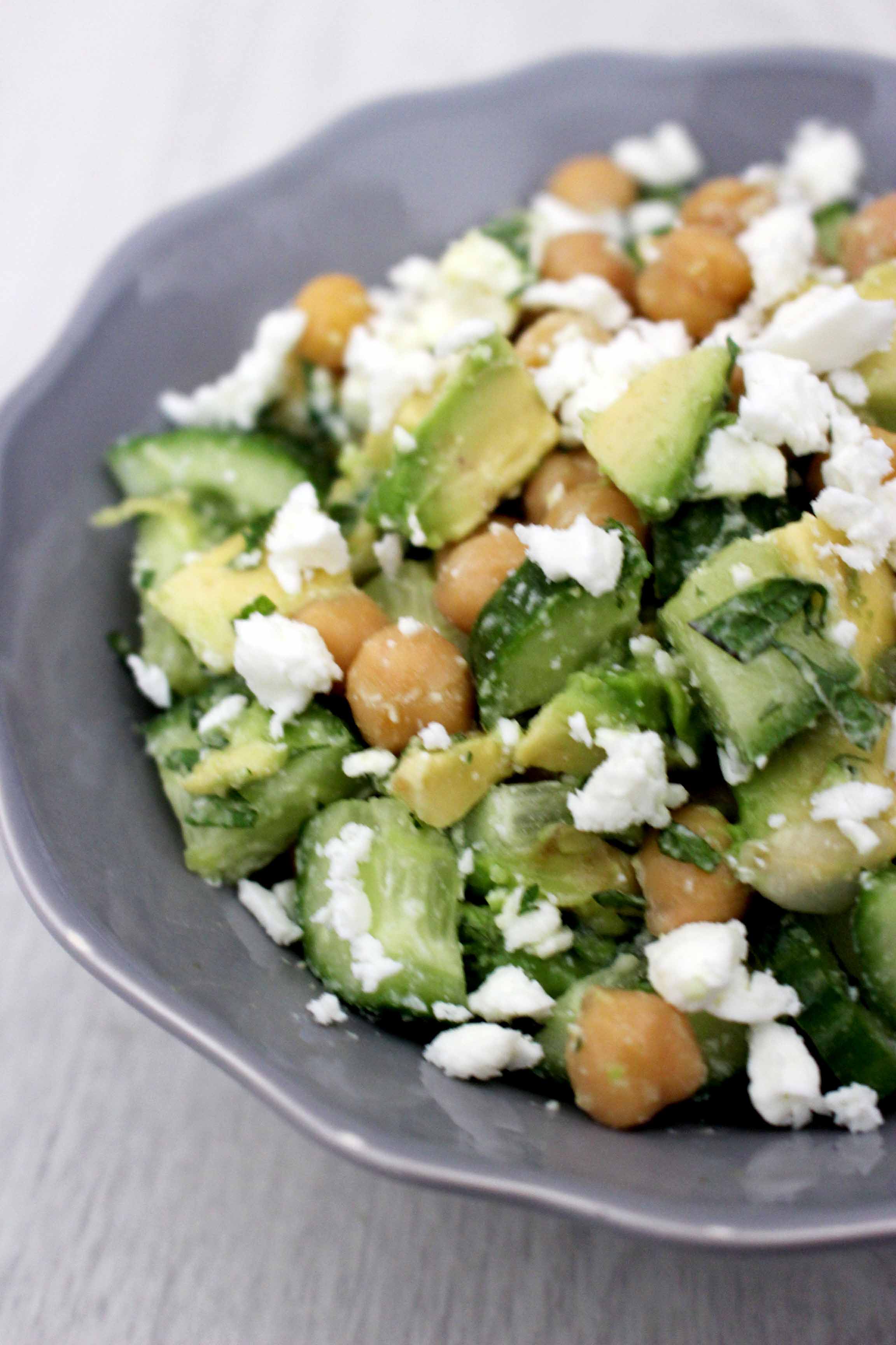 salade met kikkererwten
