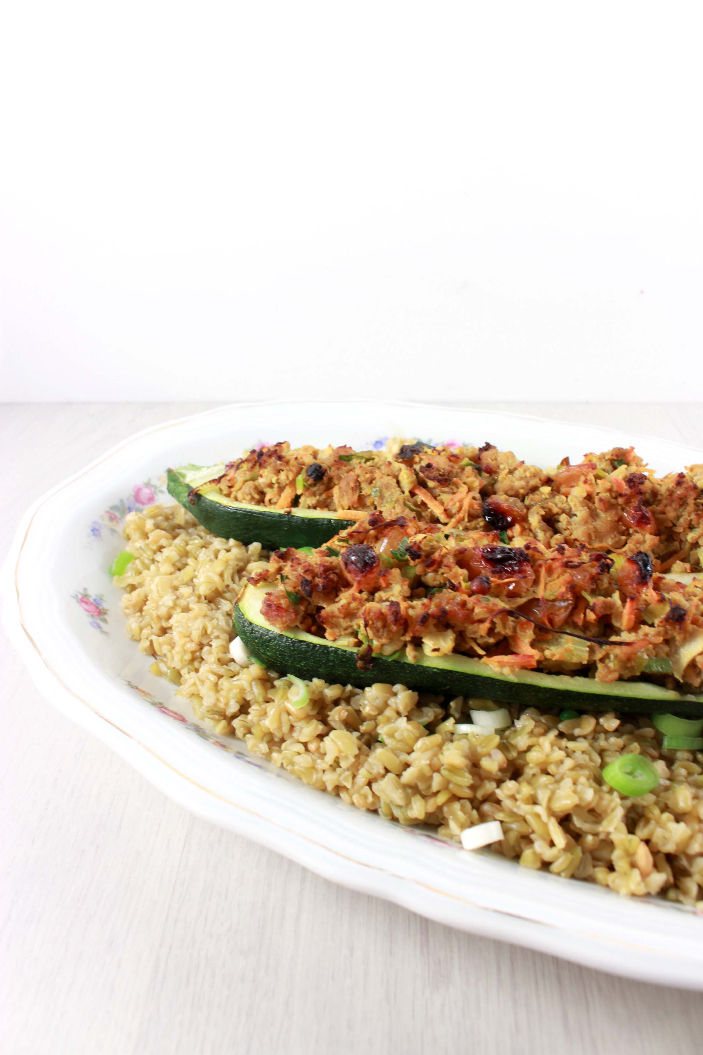 oosterse gevulde courgette