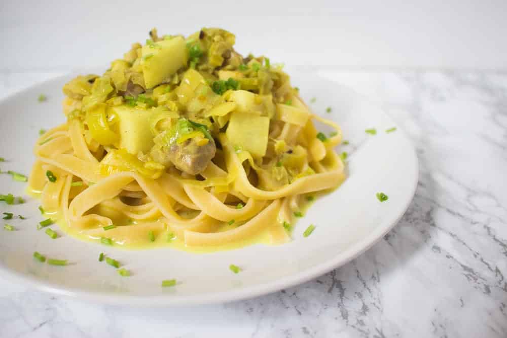 pasta met curry