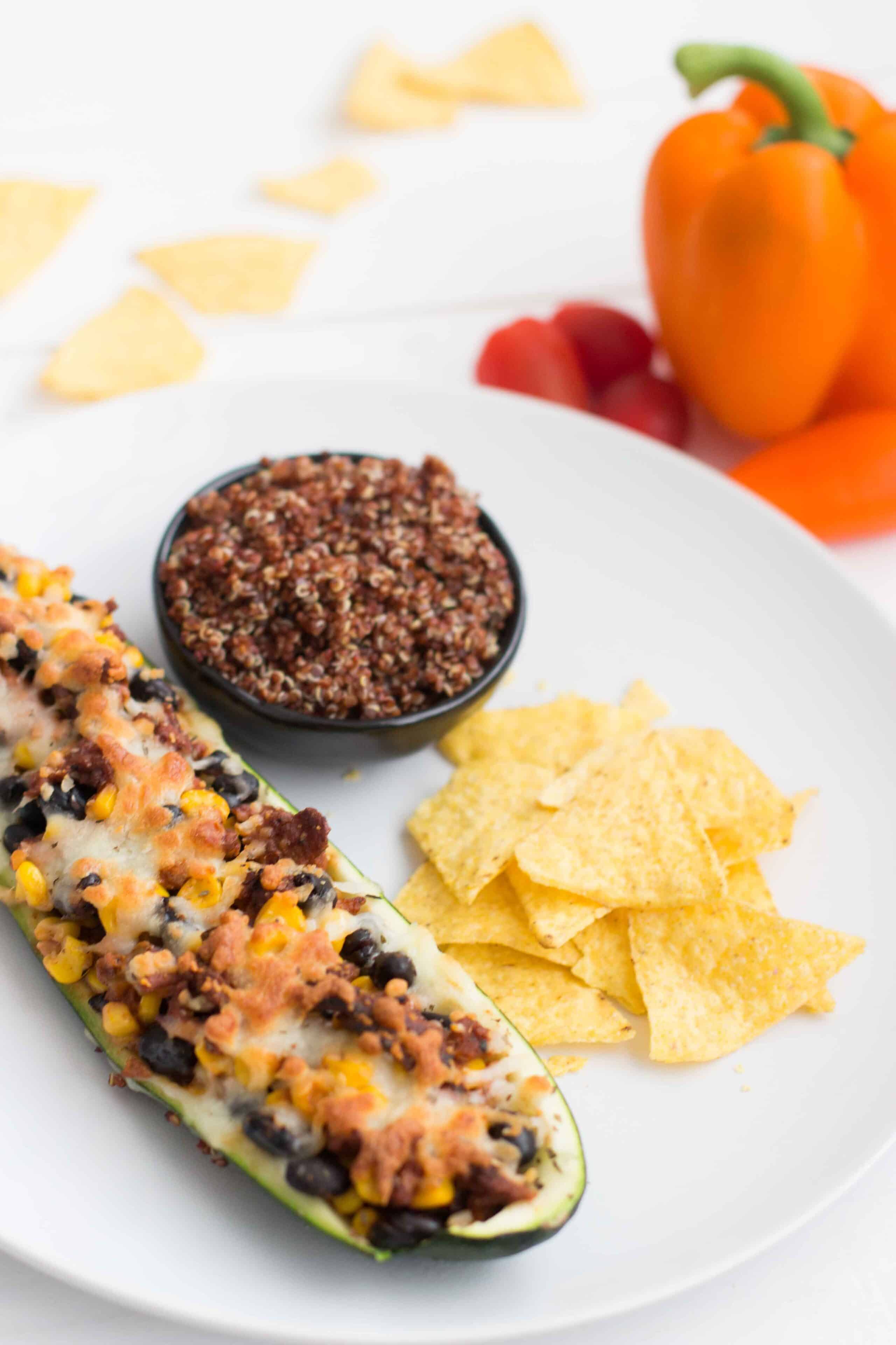 Mexicanse gevulde courgette