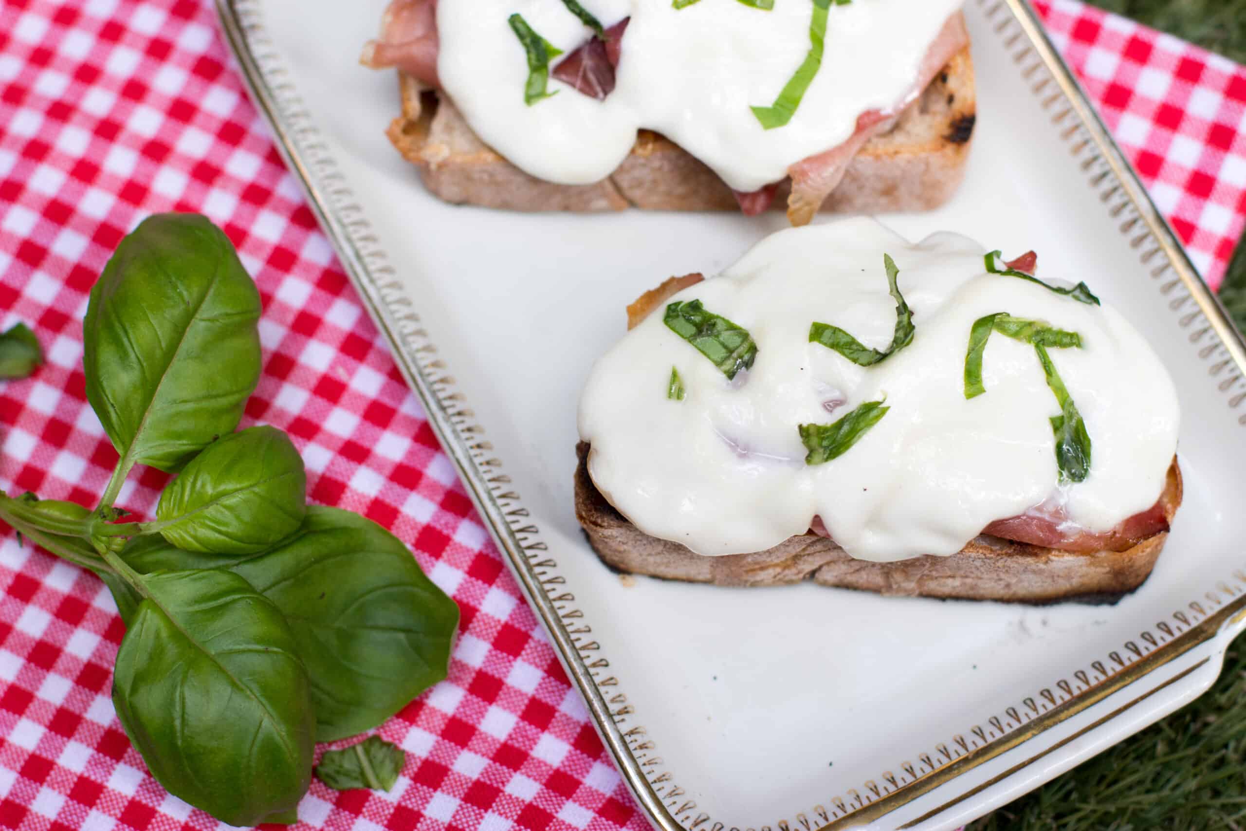 bruschetta met ham