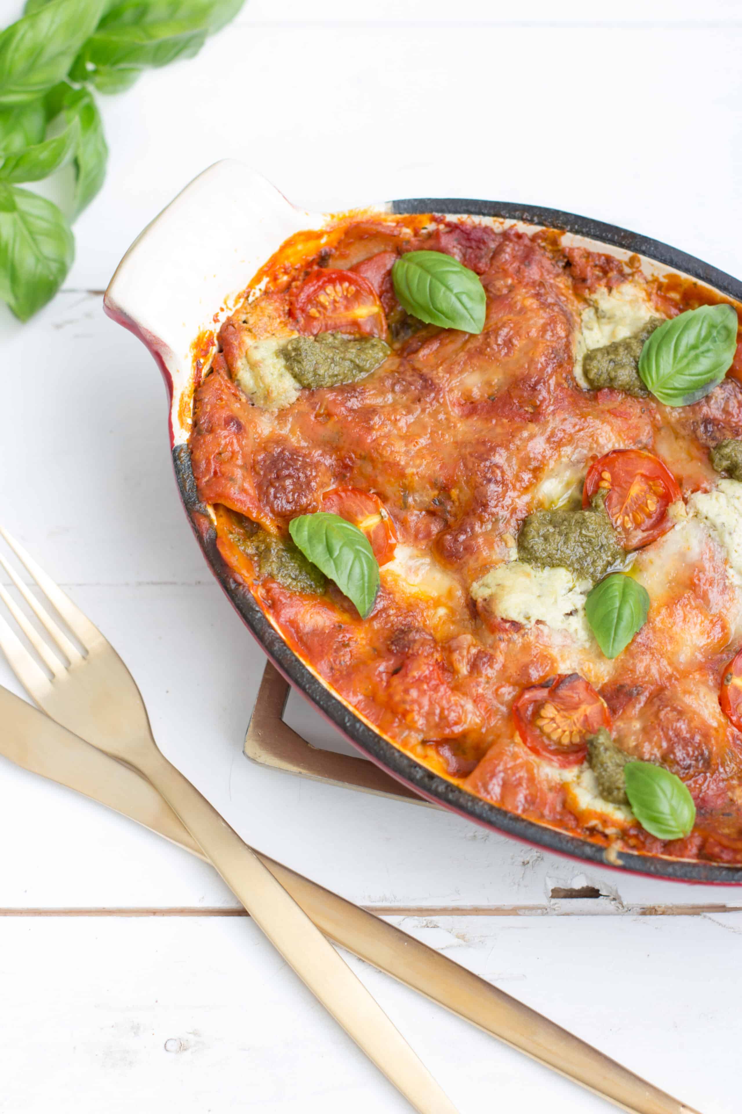 lasagne met pesto