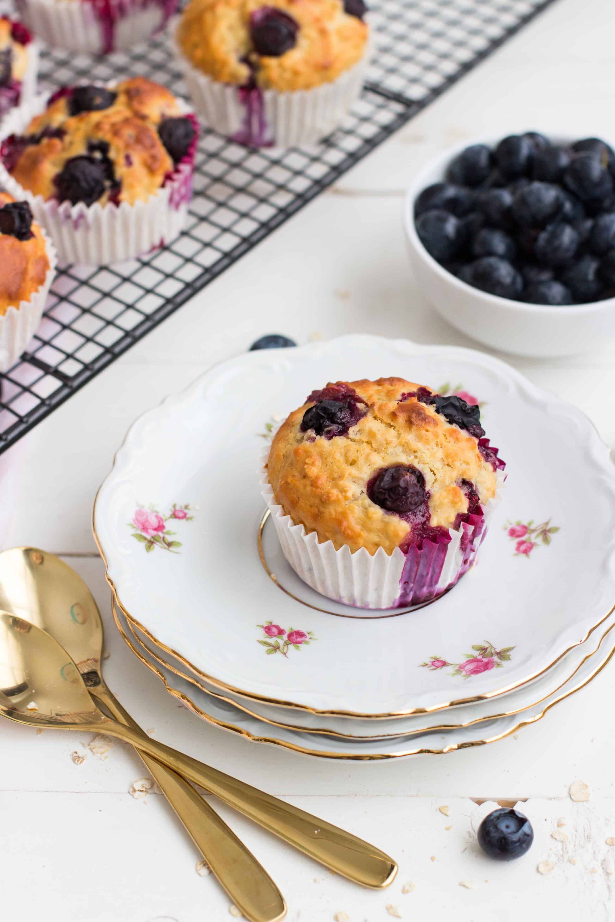 muffins met blauwe bessen
