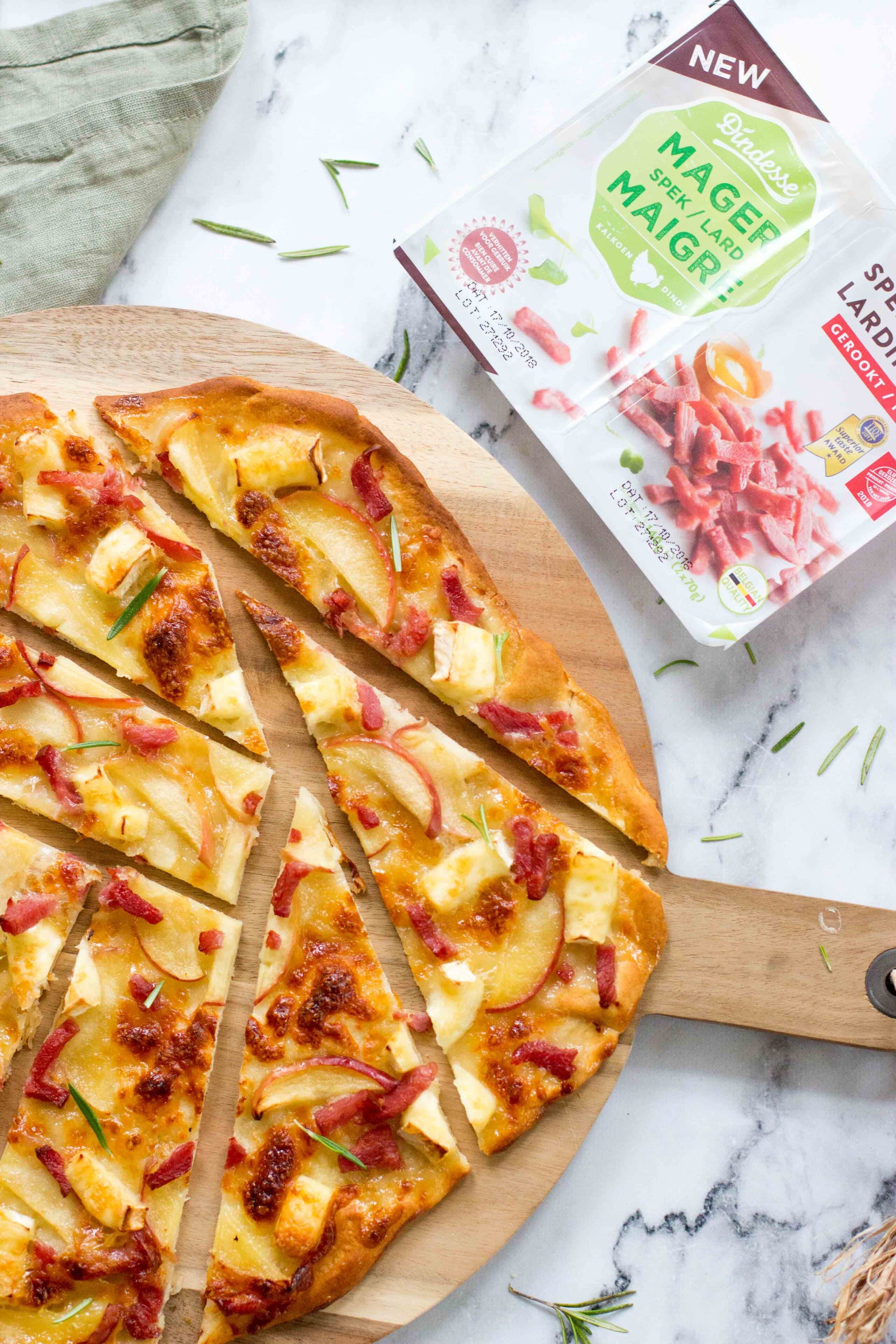 pizza met brie