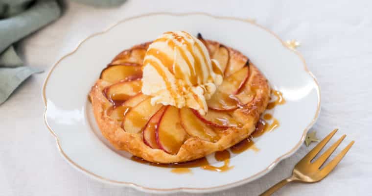 appeltaartje met ijs