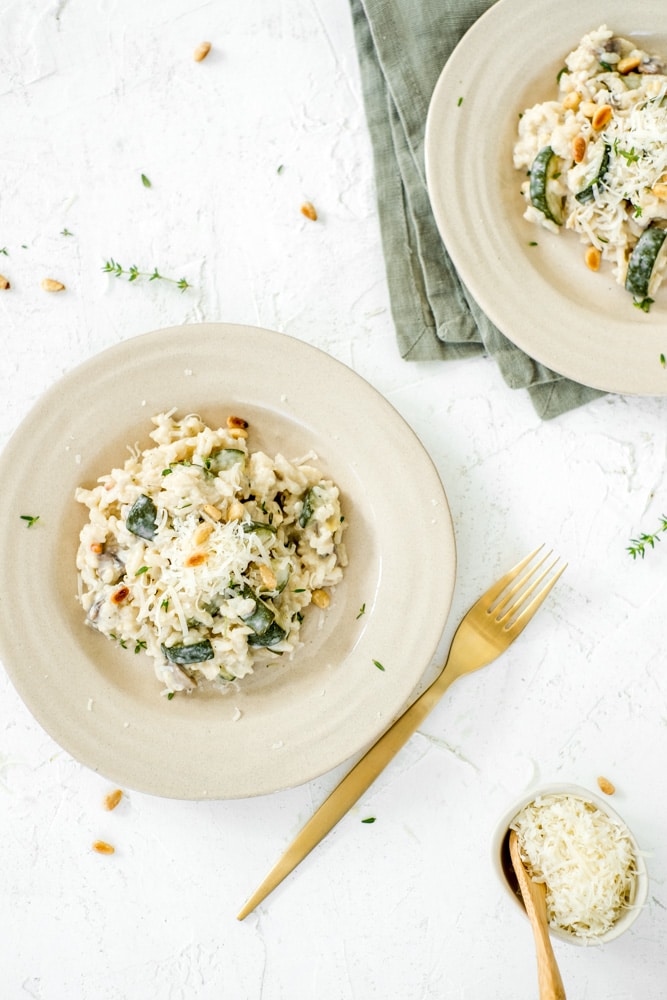 risotto met courgette