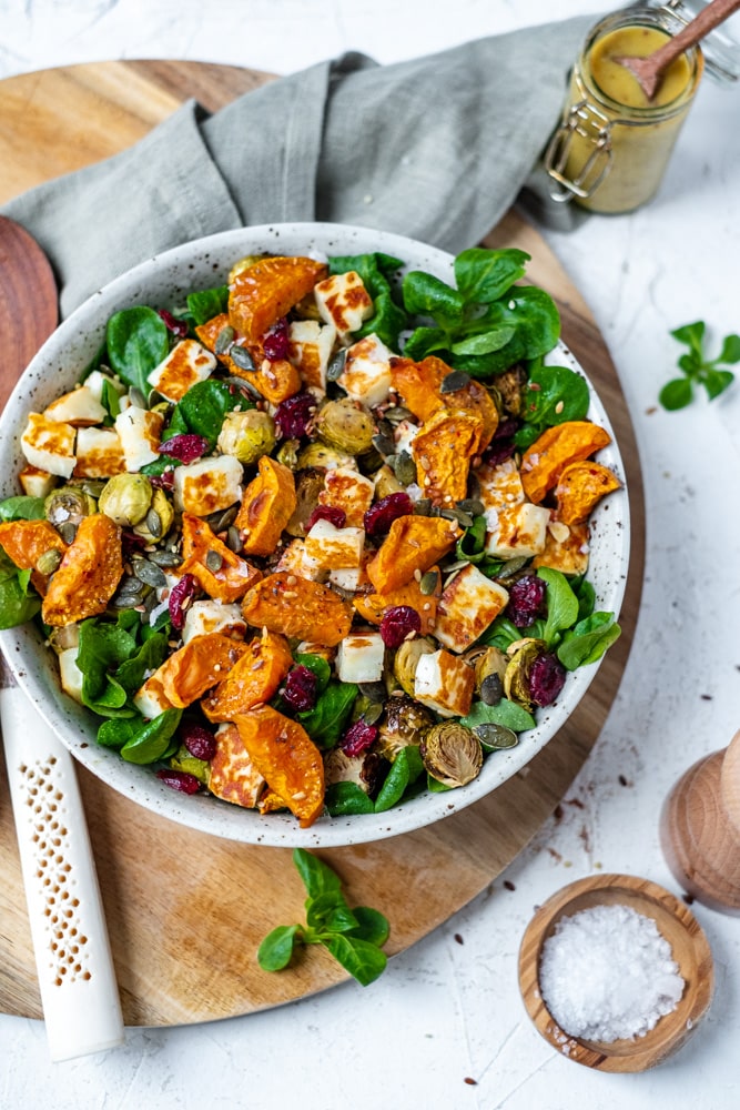 salade met zoete aardappel