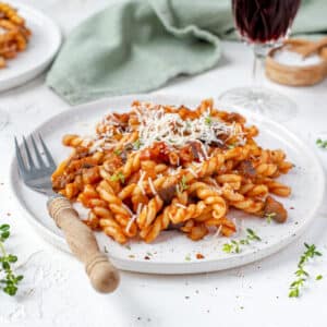 pasta met aubergine