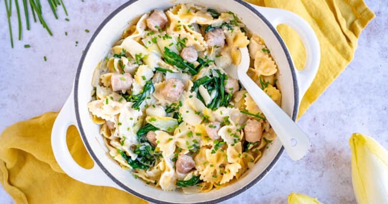 pasta met witloof