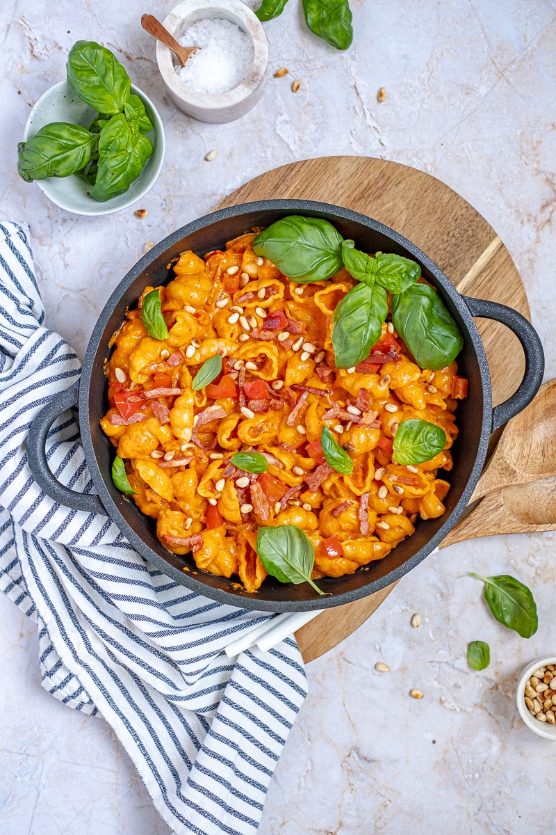 pasta met romige paprikasaus