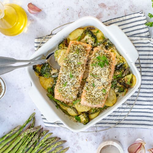 ovenschotel met broccoli en zalm