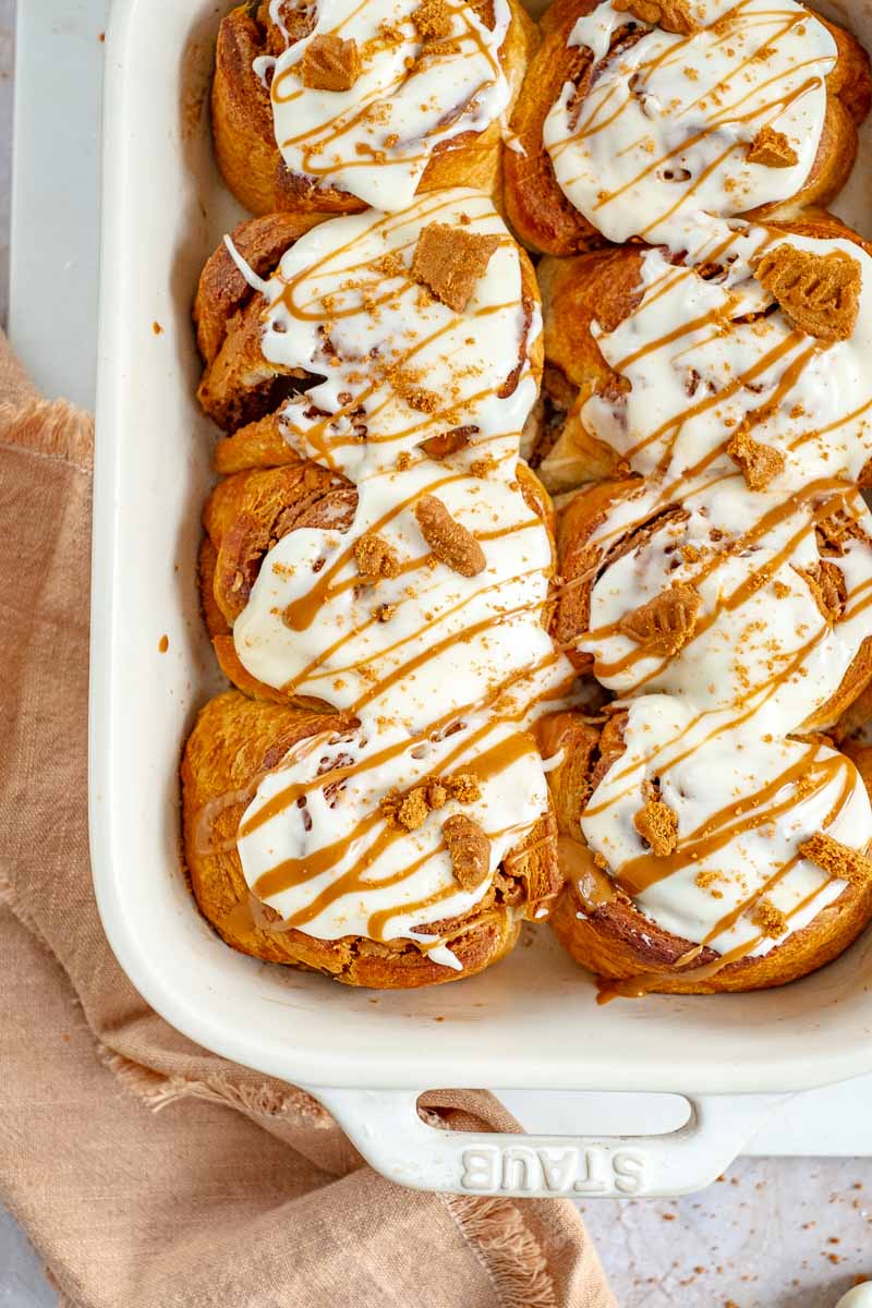 easy biscoff crescent rolls