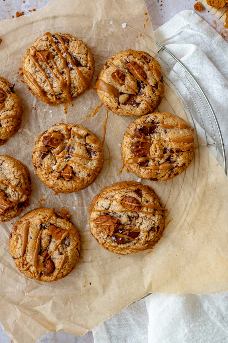 Brown Butter Biscoff Chocolate Chip Cookies