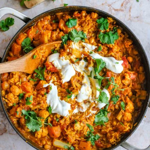 tikka massala met groenten