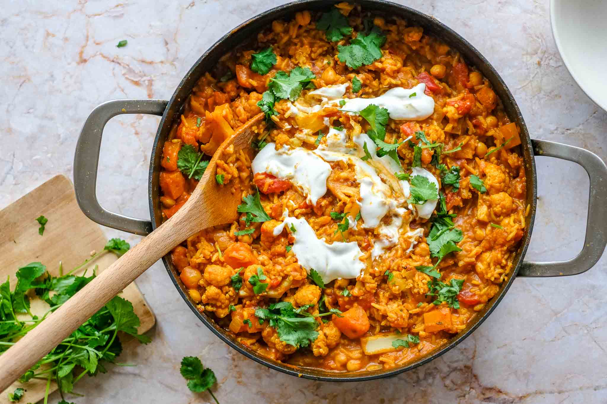 tikka massala met groenten