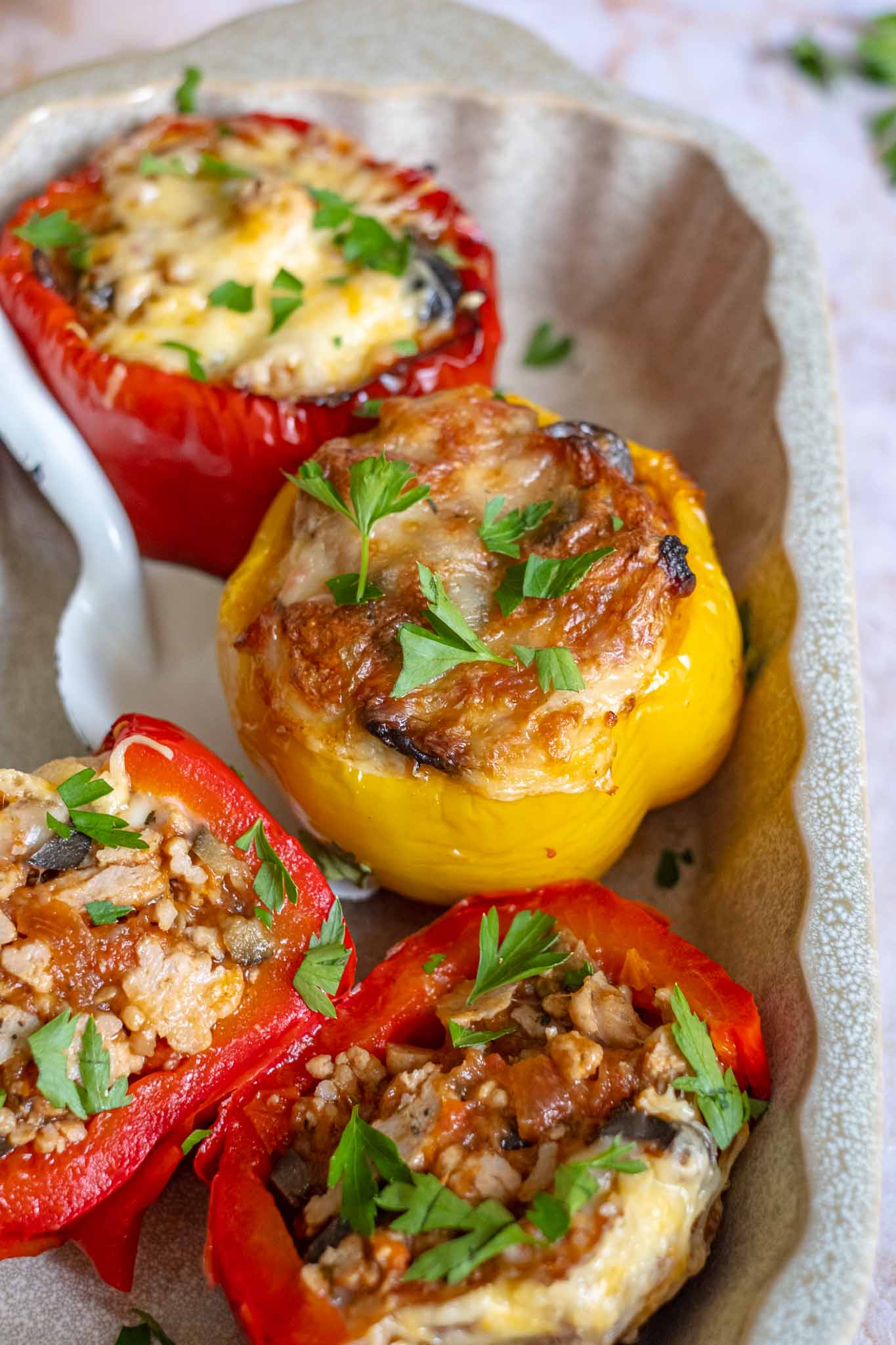 air fryer stuffed peppers