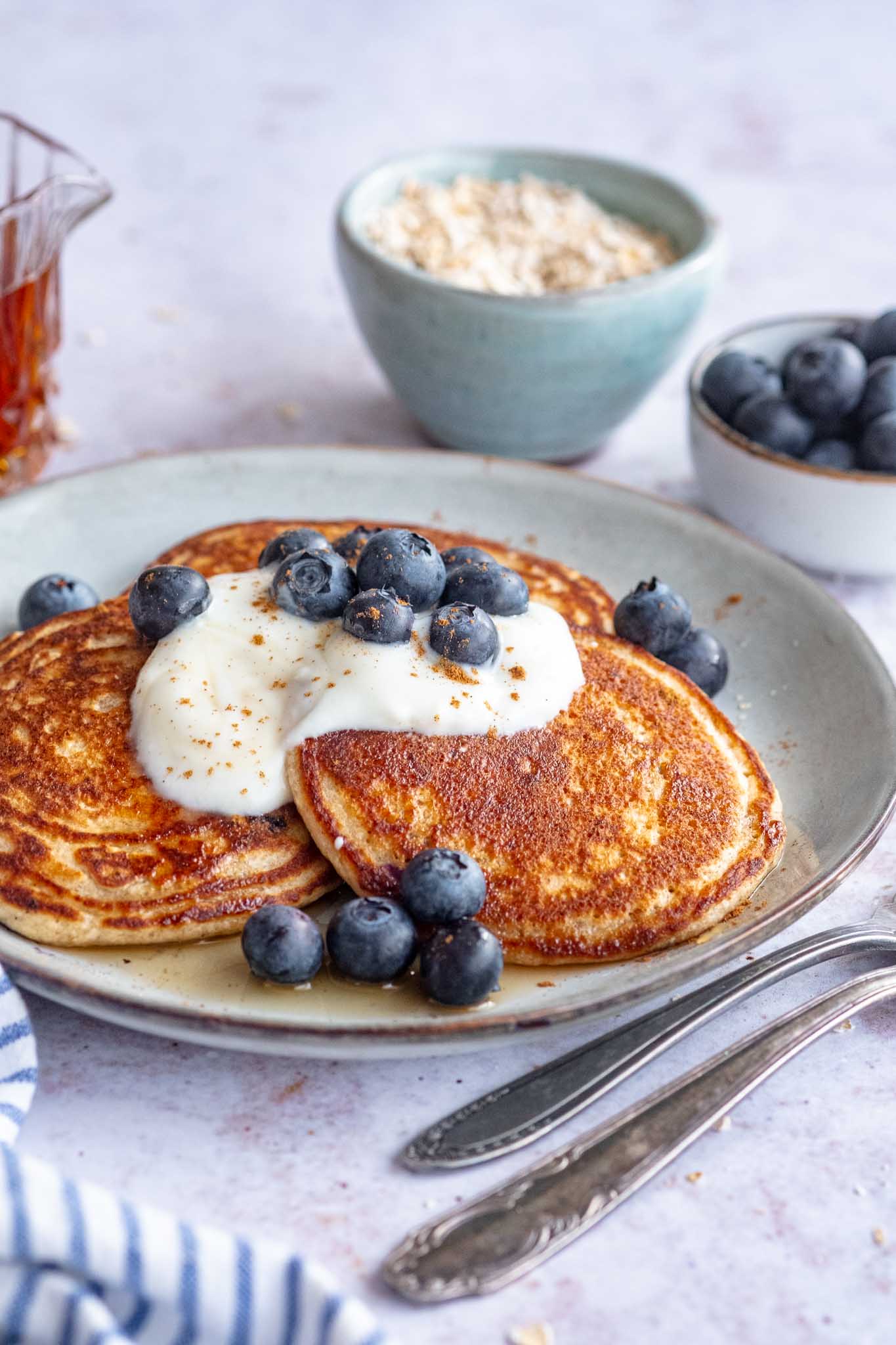 havermout pannenkoeken met yoghurt