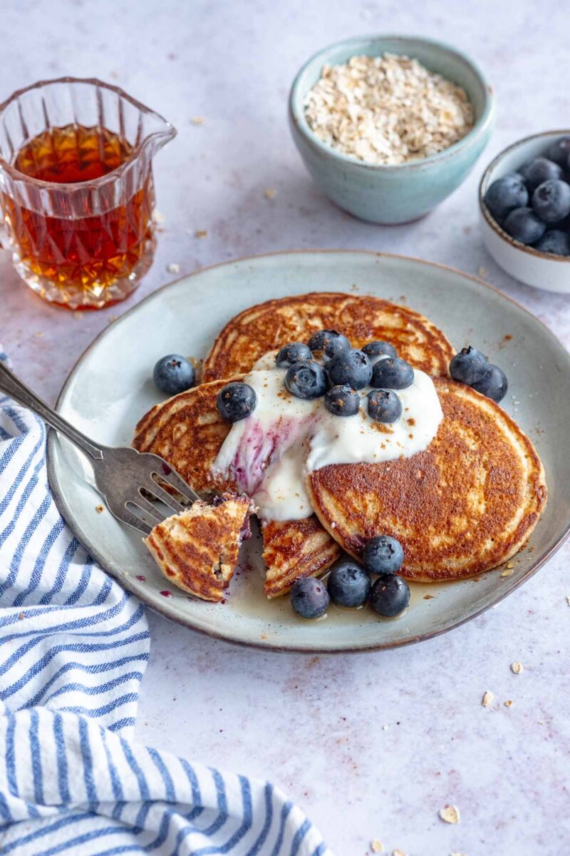 havermout pannenkoeken met yoghurt